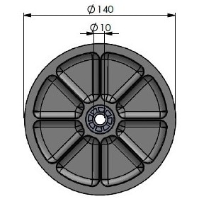 Seilrolle 140-4 gleit - 1