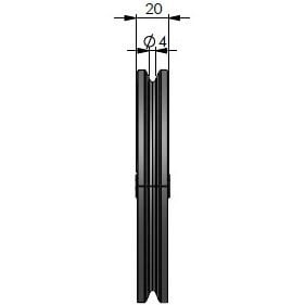 Seilrolle 140-4 gleit - 2