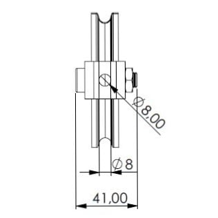 seilrolle 90-8 mit bügel-93-8-TZ2