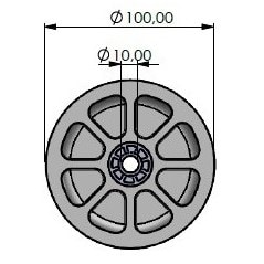 seilrolle 100-9 gleitlager 04300125-95-8-1